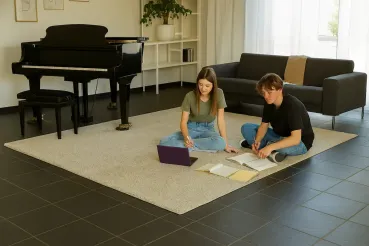 Teppich MAgic 9H50 im Wohnraum, maßgefertigt